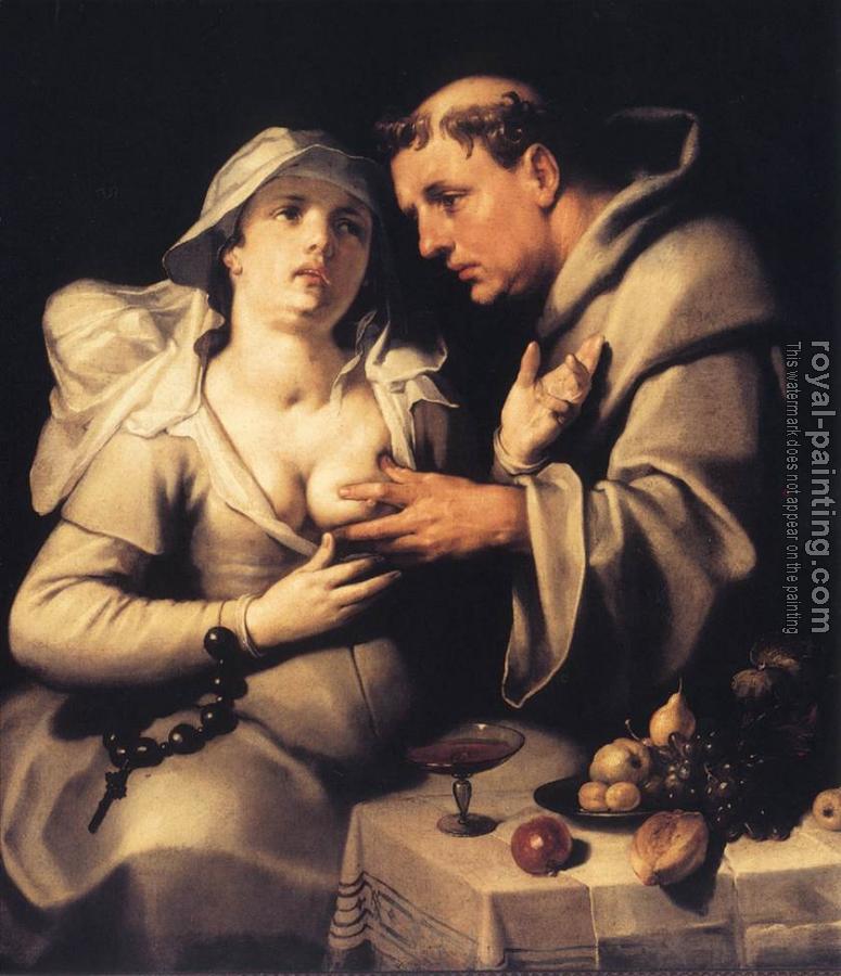 Cornelis Van Haarlem : The Monk And The Nun